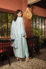 Ferozi Embroidered Korean Silk Salwar Kameez (3-Piece) - Image 10
