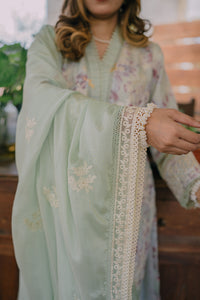 Pastel Green Chikankari Lawn Salwar Kameez (3-Piece) - Image 6