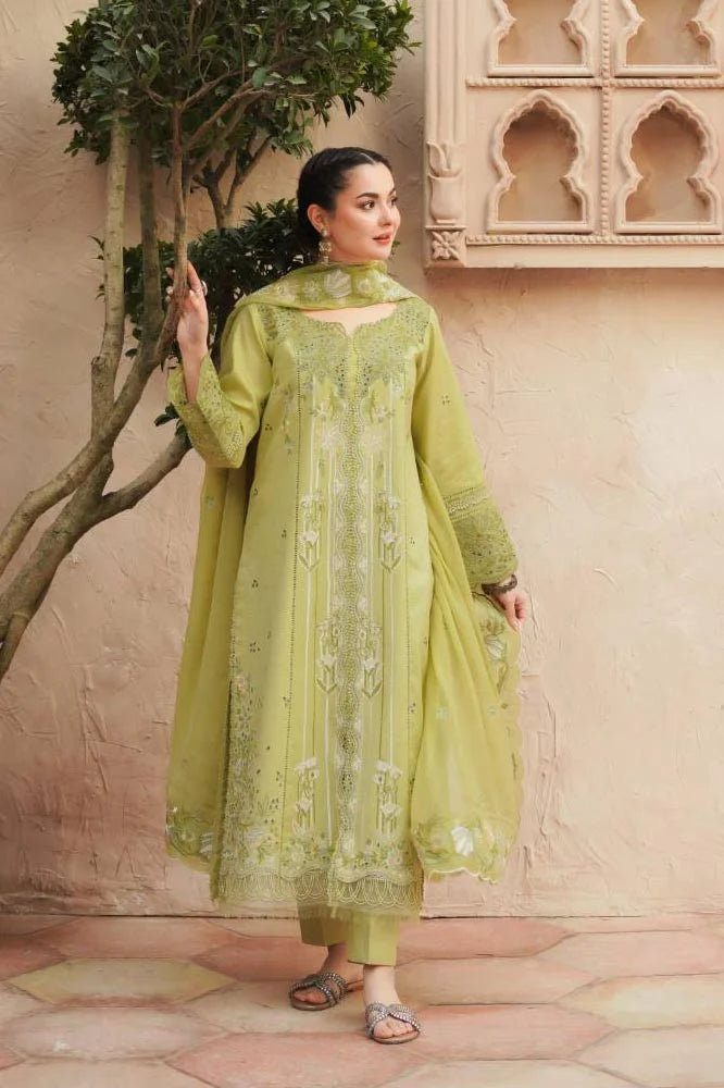 Light Green Embroidered Lawn 3-Piece Suit - Image 2