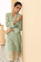 Mint Green Embroidered Lawn Kurta Set (2-Piece) - Image 5