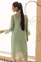 Mint Green Embroidered Lawn Kurta Set (2-Piece) - Image 8