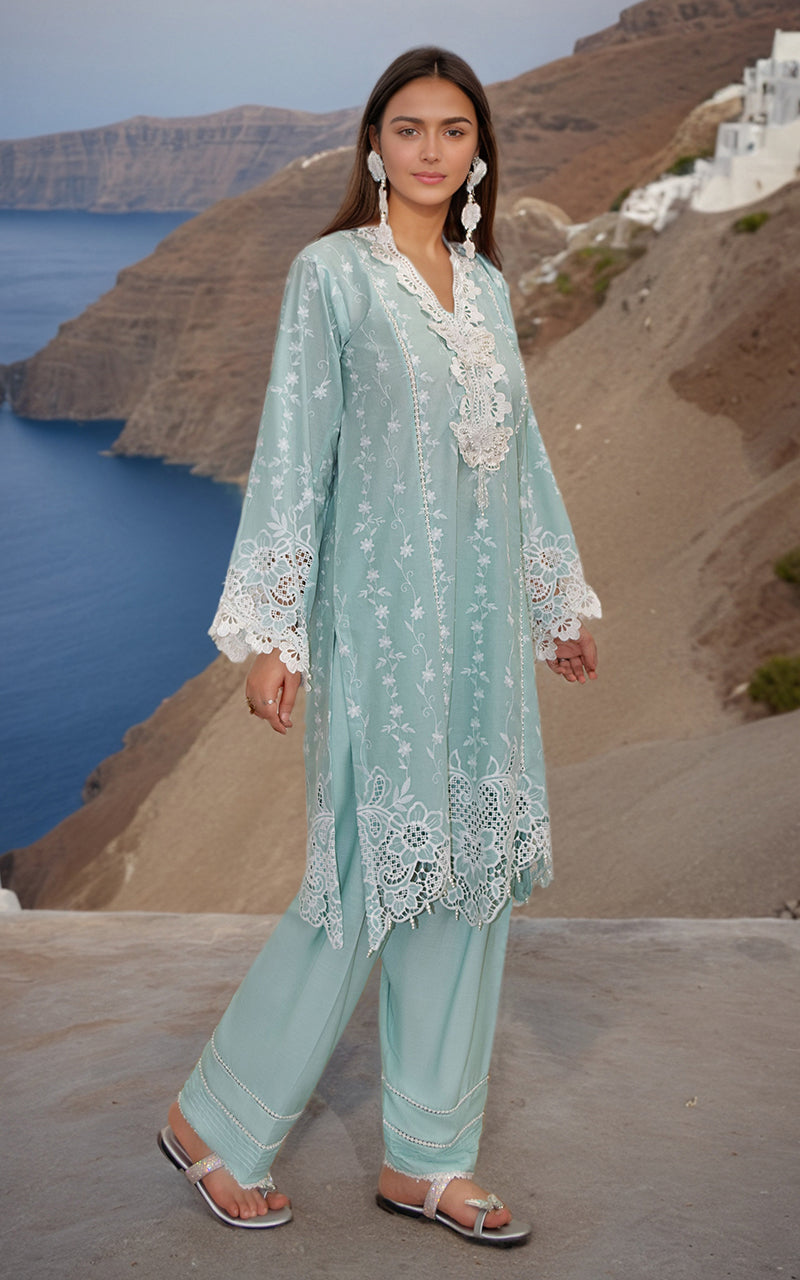 Seafoam Embroidered Lawn 2-Piece Suit - Image 1