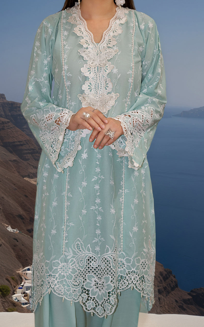Seafoam Embroidered Lawn 2-Piece Suit - Image 4