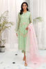 Pistachio Green Embroidered Organza Kurta (3-Piece) - Image 2