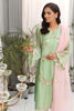 Pistachio Green Embroidered Organza Kurta (3-Piece) - Image 4