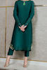 Emerald Green Tilla Sequin Long Shirt (3-Piece) - Image 5