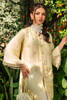 Lime Embellished Raw Silk Jacket Salwar Kameez (2-Piece) - Image 3