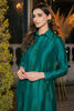 Pakistani Emerald Green Beaded Pure Raw Silk Salwar Kameez (2-Piece) - Image 5