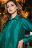 Pakistani Emerald Green Beaded Pure Raw Silk Salwar Kameez (2-Piece) - Image 6