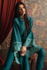 Sea Green Embroidered Raw Silk Salwar Kameez (3-Piece) - Image 4