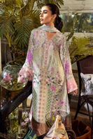 Pakistani Mint Green Digital Printed Pure Silk Salwar Kameez (3-Piece) - Image 3