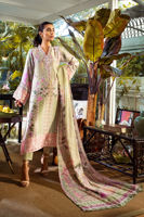 Pakistani Mint Green Digital Printed Pure Silk Salwar Kameez (3-Piece) - Image 6