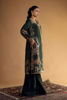 Pakistani Deep Green Embroidered Silk Kurta Set (2-Piece) - Image 3