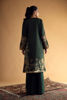 Pakistani Deep Green Embroidered Silk Kurta Set (2-Piece) - Image 4