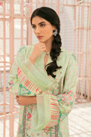 Light Green Digital Print Pure Silk Salwar Kameez (3-Piece) - Image 6
