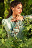 Pakistani Sage Green Ombre Embellished Silk Salwar Kameez (3-Piece) - Image 7