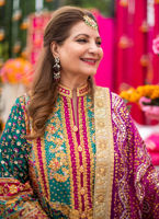 Emerald Green Zardozi Pure Silk Sherwani Kurta (3-Piece) - Image 4