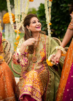 Pakistani Mint Green Zardozi Pure Silk Salwar Kameez (3-Piece) - Image 3