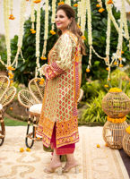 Pakistani Mint Green Zardozi Pure Silk Salwar Kameez (3-Piece) - Image 5