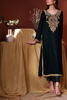 Pakistani Dark Green Marori Embroidered Velvet Salwar Kameez (3-Piece) - Image 3