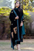 Pakistani Deep Green Hand-Embellished Velvet Salwar Kameez (3-Piece) - Image 2