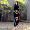 Pakistani Deep Green Hand-Embellished Velvet Salwar Kameez (3-Piece) - Image 3