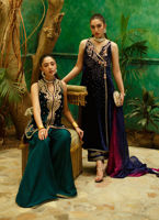 Pakistani Deep Emerald Embellished Velvet Salwar Kameez (2-Piece) - Image 11