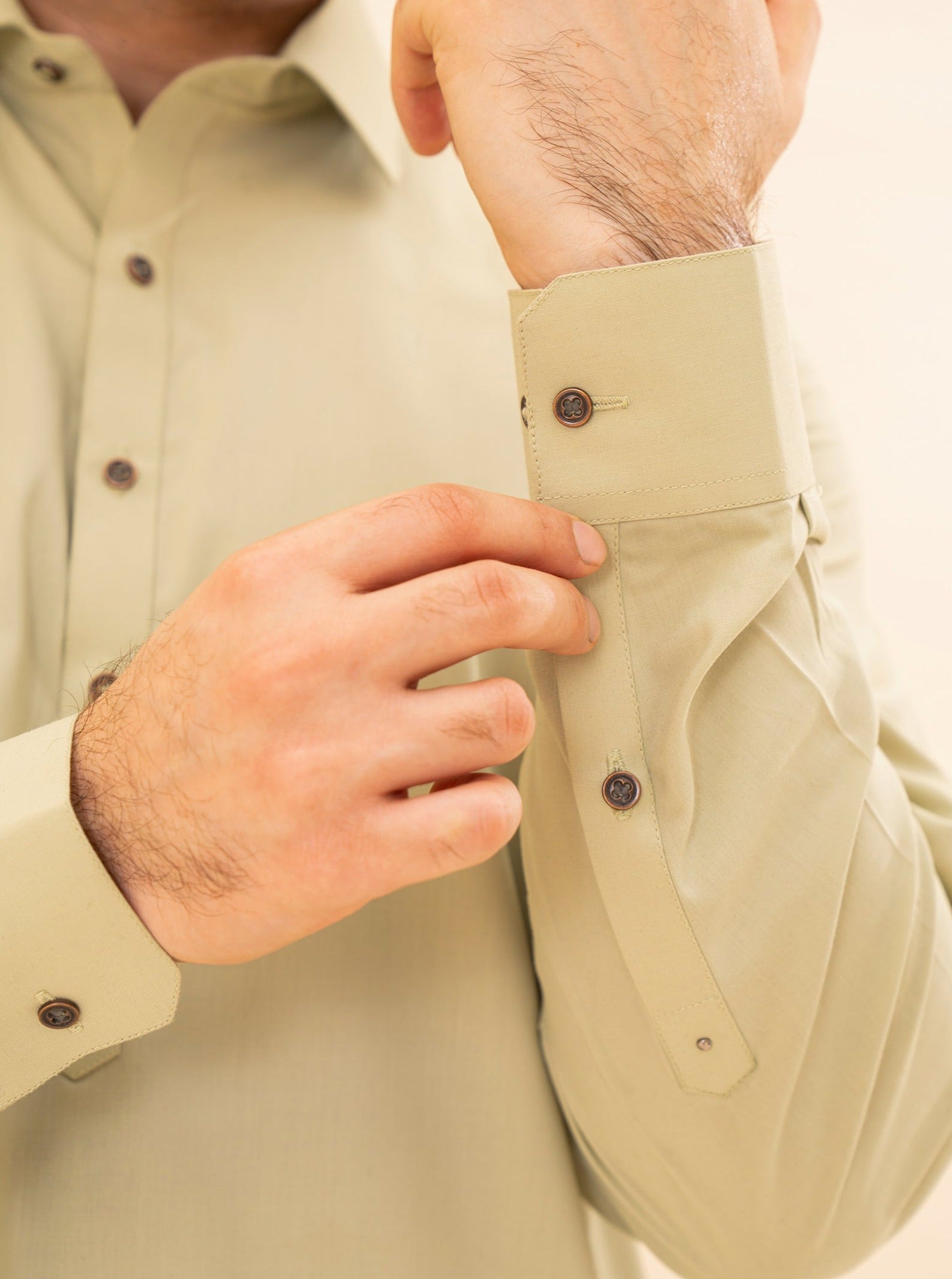 Mint Blended Fabric Kameez Shalwar (2-Piece) - Image 6