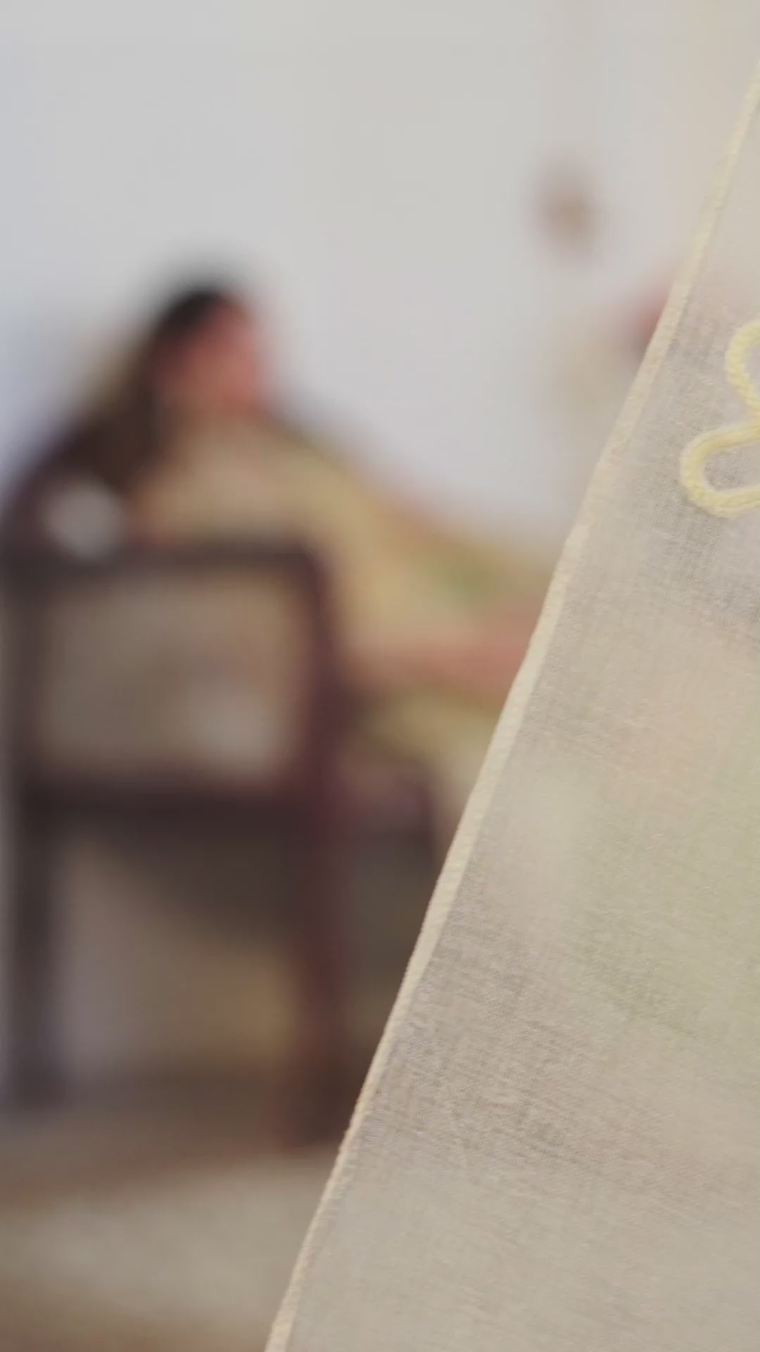 Pakistani Parrot Green Embroidered Organza Sharara (3-Piece) - Image 6