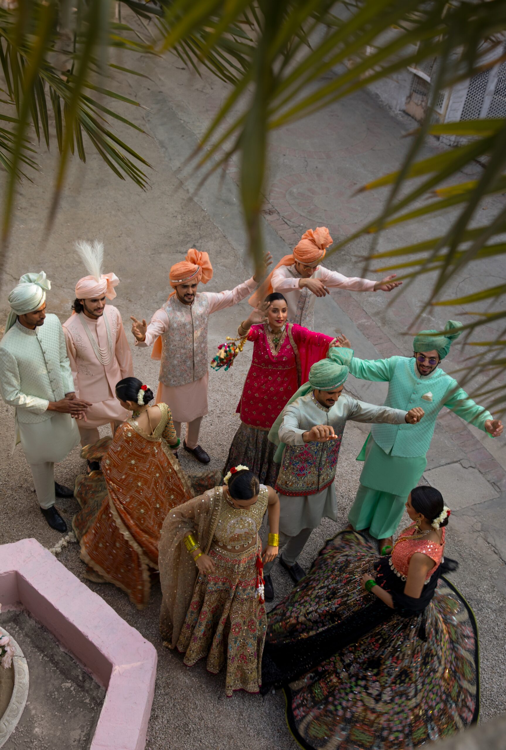 Mehendi Green Hand-Embroidered Chikankari Waistcoat (3-Piece) - Image 6