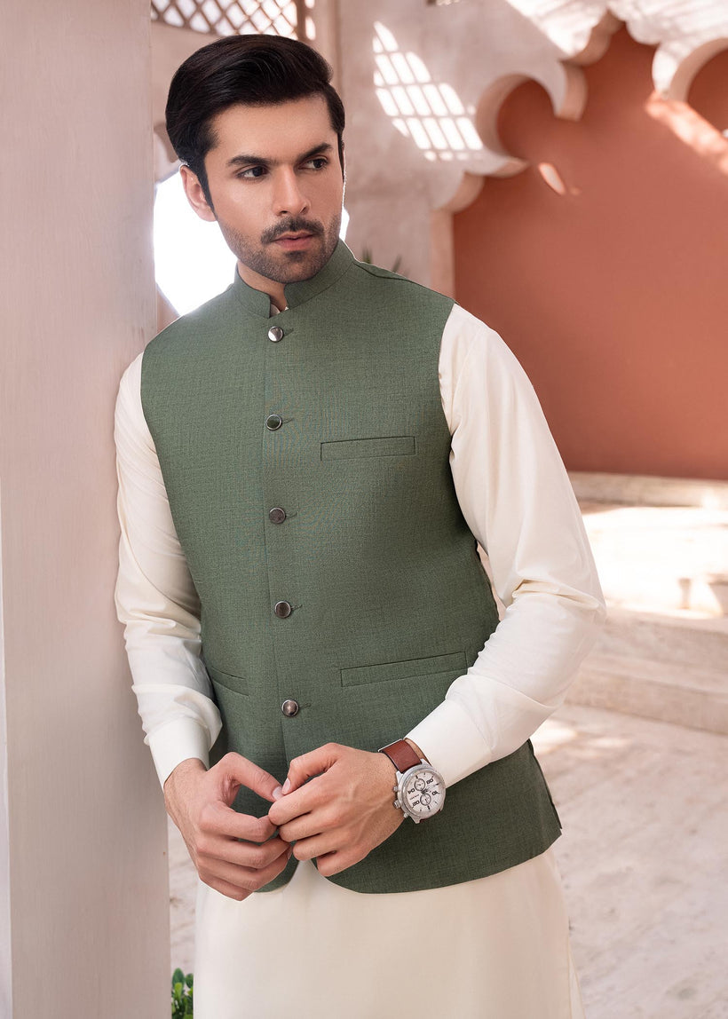 Mint Green TR Suiting Waistcoat (2-Piece) - Image 1