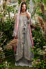 Ash Grey Embroidered Khaddi Net Gown (3-Piece) - Image 2
