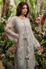 Ash Grey Embroidered Khaddi Net Gown (3-Piece) - Image 4