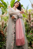 Ash Grey Embroidered Khaddi Net Gown (3-Piece) - Image 6