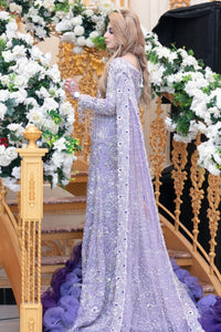 Grey Hand-Embellished Organza Gown (2-Piece) - Image 3