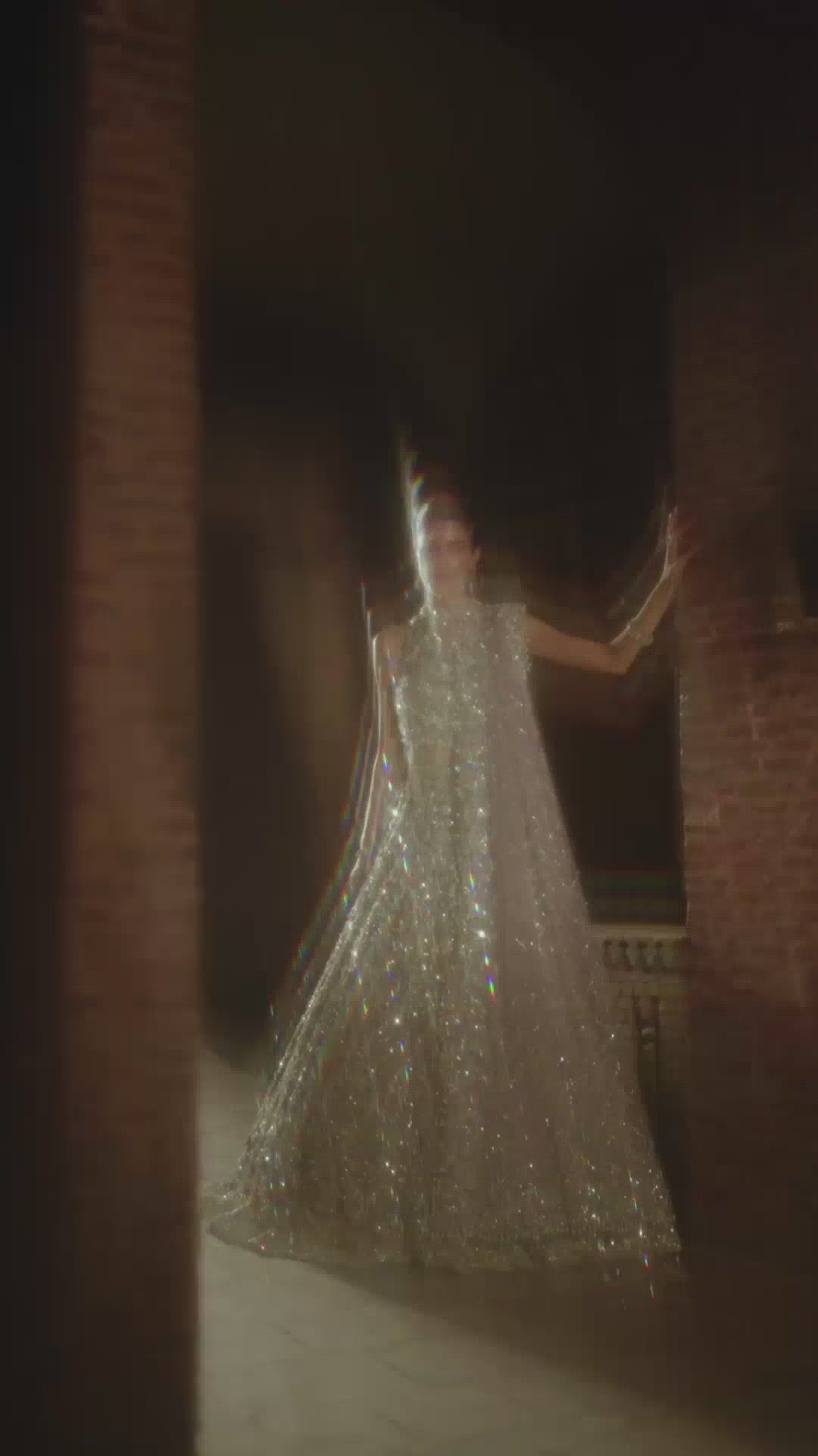 Lilac Grey Embellished Net Lehnga Choli (3-Piece) - Image 6