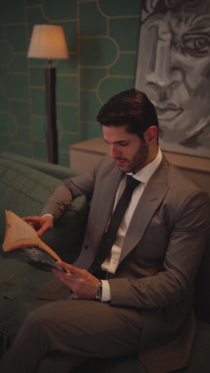 Steel Grey Wool-Blend Double-Breasted Suit (2-Piece) - Image 4