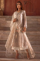 Grey Embroidered Luxe Cotton Lorex Salwar Kameez (3-Piece) - Image 1