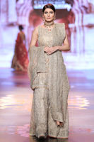 Grey Kora Dabka Resham Embellished Sharara (3-Piece) - Image 2