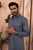 Slate Grey Jacquard Wash & Wear Shalwar Kameez (2-Piece) - Image 3