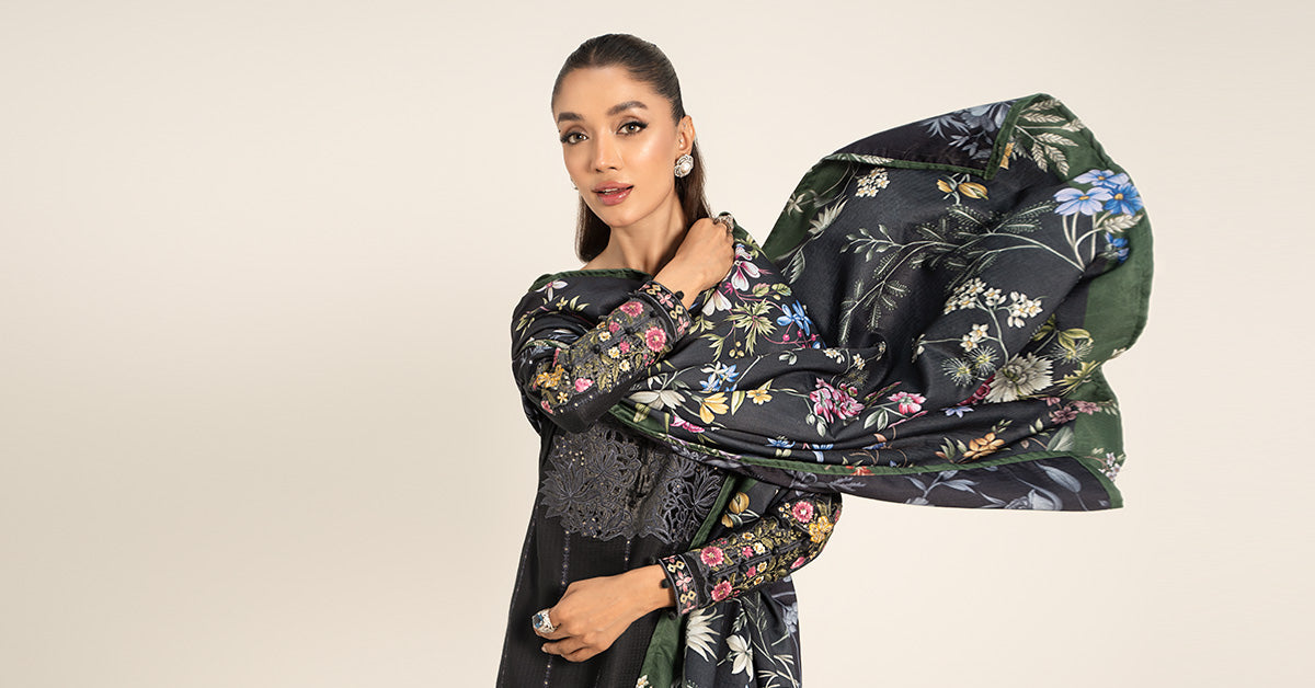 Grey Embroidered Dobby Linen 3-Piece Suit - Image 8