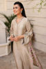 Grey Embroidered Korean Silk Salwar Kameez (2-Piece) - Image 4