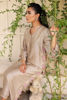 Grey Embroidered Korean Silk Salwar Kameez (2-Piece) - Image 5