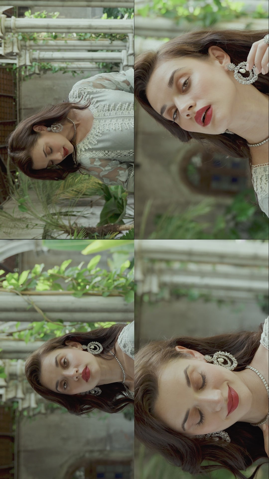 Pakistani Grey Embroidered Organza Salwar Kameez (3-Piece) - Image 13