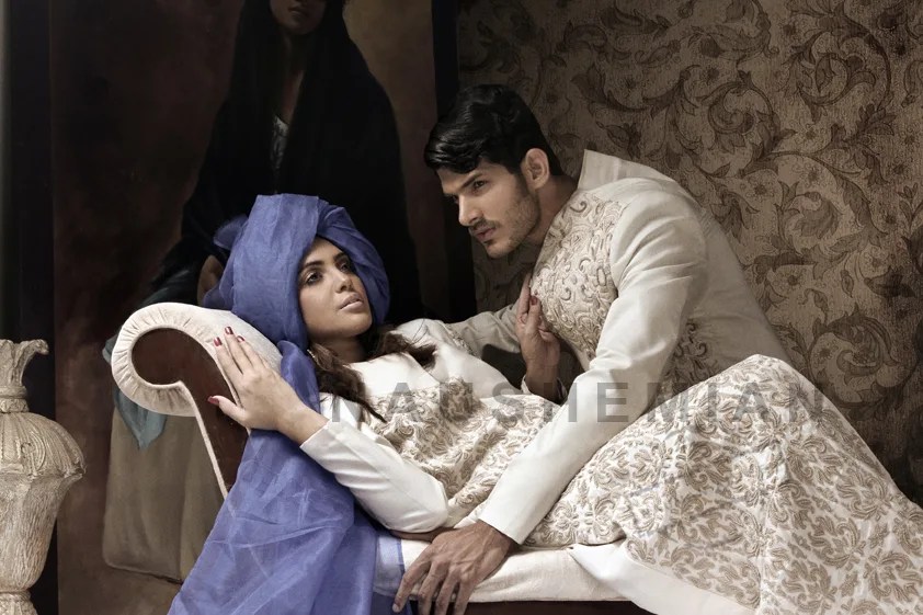 Off-White Embroidered Silk-Blend Sherwani (2-Piece) - Image 3