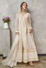 Ivory Embroidered Organza Angharka-Style Kalidaar (2-Piece) - Image 4