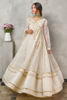 Ivory Embroidered Organza Angharka-Style Kalidaar (2-Piece) - Image 7