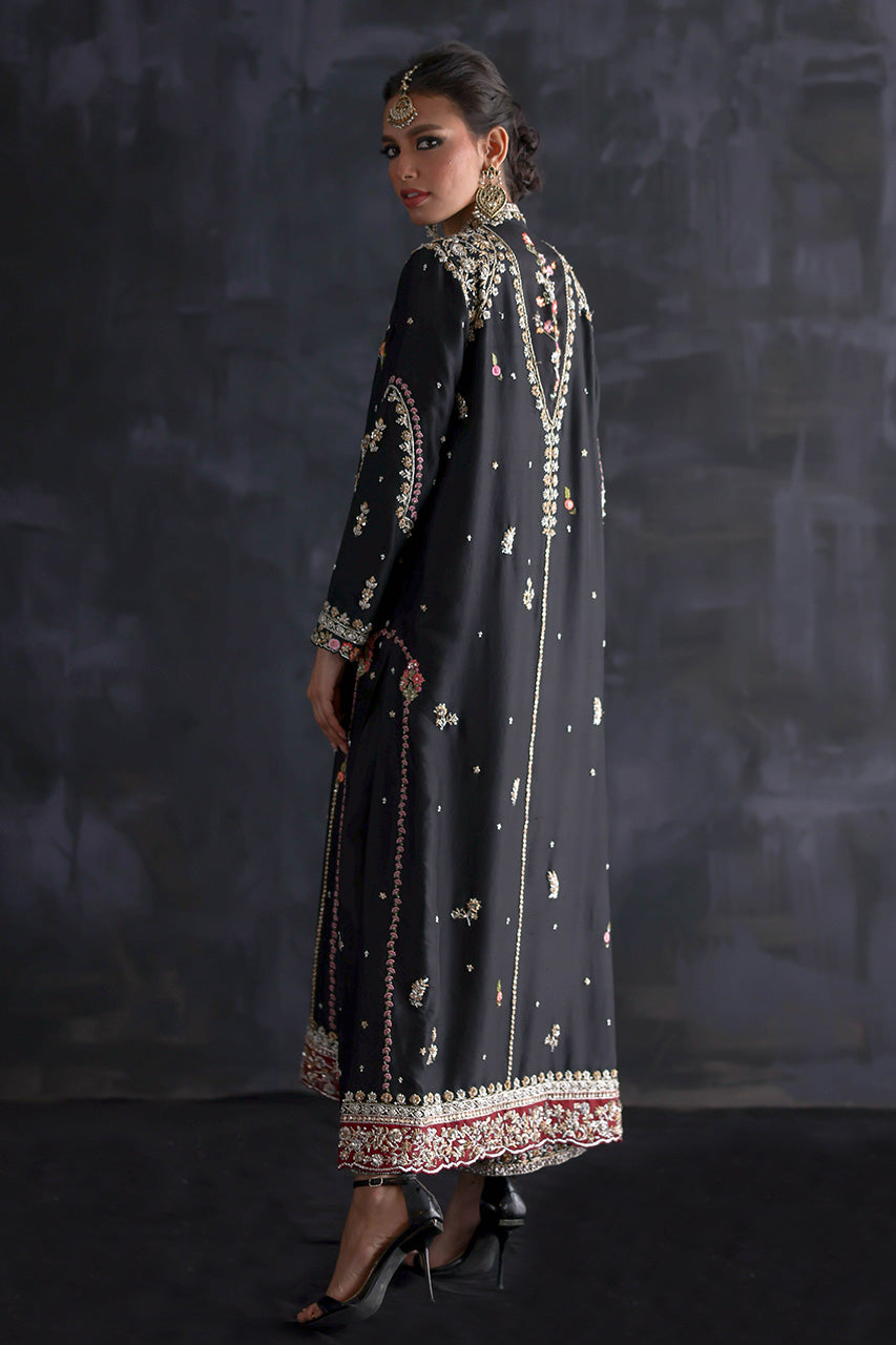 Ivory Woven Jamawar Silk Chadar (1-Pc) - Image 8