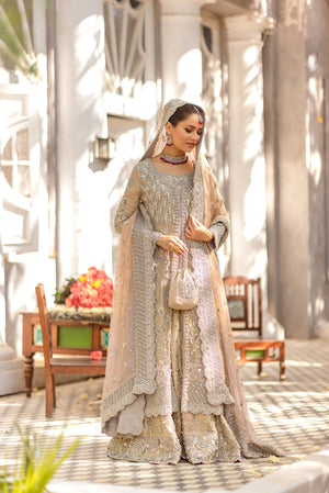 Ivory Embroidered Maisuri Bridal Gown (2-Piece) - Image 1