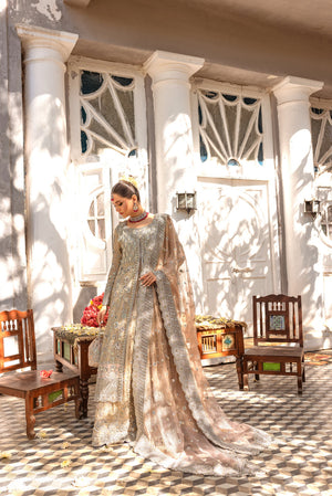 Ivory Embroidered Maisuri Bridal Gown (2-Piece) - Image 3